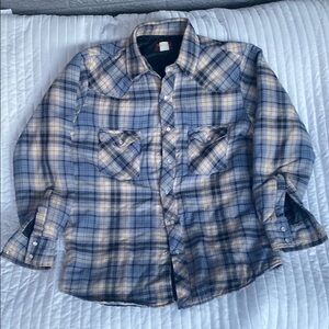 Men’s Wrangler- Quilt Lined Flannel Shirt